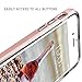 iPhone 8 plus Case, iPhone 7 plus Case, Clear Scratch Resistant Transparent Back Cover with TPU Rubber Shock Bumper for iPhone 8 plus & iPhone 7 plus Air Space Shockproof -Rose Gold