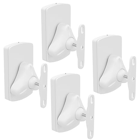 deleyCON 4X Universal Lautsprecher Wandhalterung Set Halterung Boxen Halter Schwenkbar + Neigbar bis 10Kg Deckenmontage + Wan