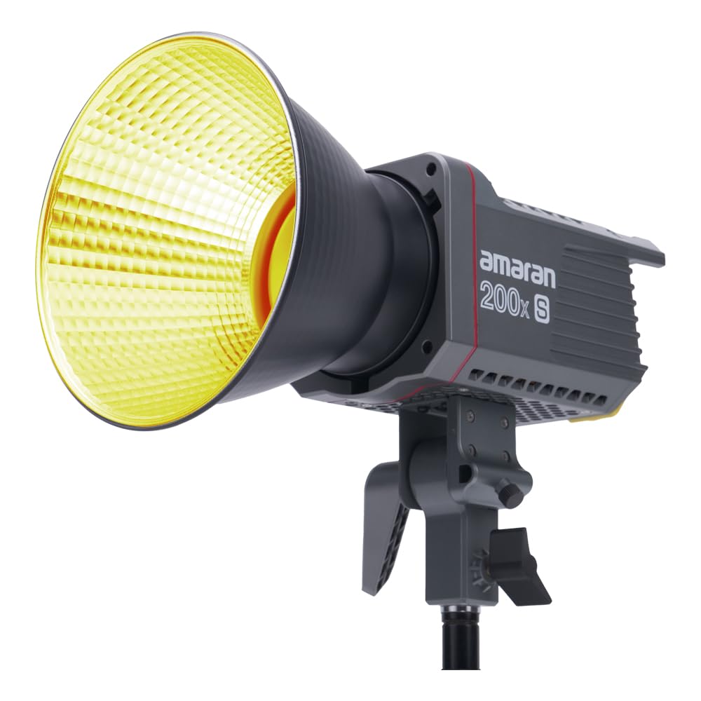 amaran 200xS Bi-Color LED Video Light, 250W 2700-6500k 51600lux@1m Bluetooth App Control 9 Built-in Lighting Effects DC/AC Power Supply