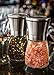SKEMIX Salt and Pepper Grinder Set - These Glass Stainless Steel Mill/Shaker Grinders Are Perfect For Grinding Pink Himalayan Celtic Sea Salt n Black Pepper or Any Combined Kosher Combo of Spices