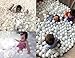 LANGXUN Pack of 400pcs Ball Pit Balls - Soft Plastic Play Balls for Toddlers for Toddler Ball Pit, Kiddie Pool, Party Decoration, Photo Booth Props, Wedding Decoration (White)