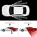 Audew 2 Pack Square Blind Spot Mirror 360° ABS Glass for All Universal Vehicles Car Fit Stick-on Design