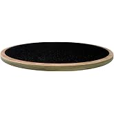 15.7" Wood Wobble Balance Board Balance Trainer by Trademark Innovations,Black