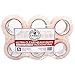 Tape King Crystal Clear XL Packing Tape Refill 6 Rolls - Ultra Clear, Heavy Duty Packaging, Shipping, Sealing Cartons, 109 Yards per roll