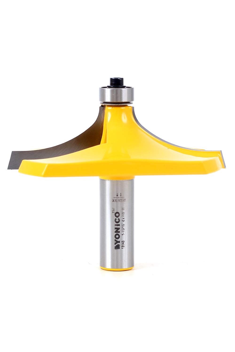 Yonico 13143 - Table Edge Router Bit, Thumbnail - Diameter: 3-1/8", Cutting Depth: 1-5/16" - 1/2" Shank