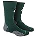 adidas Traxion Menace Football/Baseball Crew Socks, Collegiate Green/White/Light Onix/Onix, Large