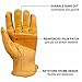 OZERO Leather Work Gloves for Men: X-Large 1 Pair Cowhide Working Gloves for Driving Heavy Duty Mechanic Ranch - Women Gardening Glove