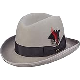 Scala Classico Men's Wool Felt Homburg Hat