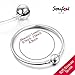SOUFEEL Clasp Bracelets Exclusive 925 Sterling Silver Bracelets Basic Charm Bracelet Jewelry Chain Simple Bracelets for Women Men Girls Baby (7.5inch/ 19cm)