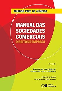 Livro MANUAL DAS SOCIEDADES COMERCIAIS