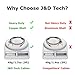 J&D 1/8 to 1/4 Stereo Cable, 3.5mm TRS to Dual 6.35mm TS Breakout Cable Y Splitter Cord for Amplifiers/Audio Mixer/Audio Recorder/MP3/MP4, Nylon Braid, Gold Plated Copper Shell, 15 Feet