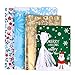 Amosfun 30pcs Christmas Favors Bags Christmas Party Present Bags Around Tree Wonderland Present Wrapping Bags with Ribbon Ties in 4 Assorted Sizes