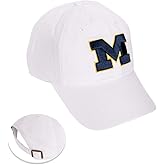 Desert Cactus University of Michigan Baseball Hat UM Wolverines Brimmed Embroidered Cap Adjustable Cloth Strap Adult Type A
