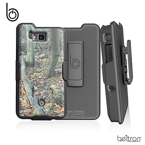 Beltron Orange Hard Shell Case & Holster Combo For Sonim XP8 XP8800 W/ Kickstand
