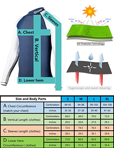 HUGE-SPORTS-Mens-Splice-Solid-UV-Sun-Protection-UPF-50-Skins-Rash-Guard HUGE-SPORTS-Mens-Splice-Solid-UV-Sun-Protection-UPF-50-Skins-Rash-Guard