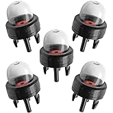 Hipa 188-512-1 Snap in Primer Bulb for 2-Cycle Small Engine 5 Pack | 530047721,503936601,Poulan Echo Husqvarna Chainsaw Ryobi BP42 Homelite Bolens String Trimmer Blower Primer Bulb Replacement