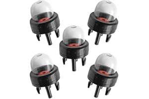 Hipa 188-512-1 Snap in Primer Bulb for 2-Cycle Small Engine Poulan Echo Chainsaw Ryobi BP42 Homelite Bolens String Trimmer Leaf Blower 125B 125BX 125BVX 530047721 503936601 5Pack