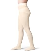 Silky Toes Girls Opaque Microfiber Tights 1-2 Pairs Black White or Colored Nylon Stockings for Kids - ballet footed tights