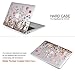 iDOO Soft Touch Plastic Hard Case for MacBook Air 13 inch Model A1369 and A1466 - Plants and Flowers