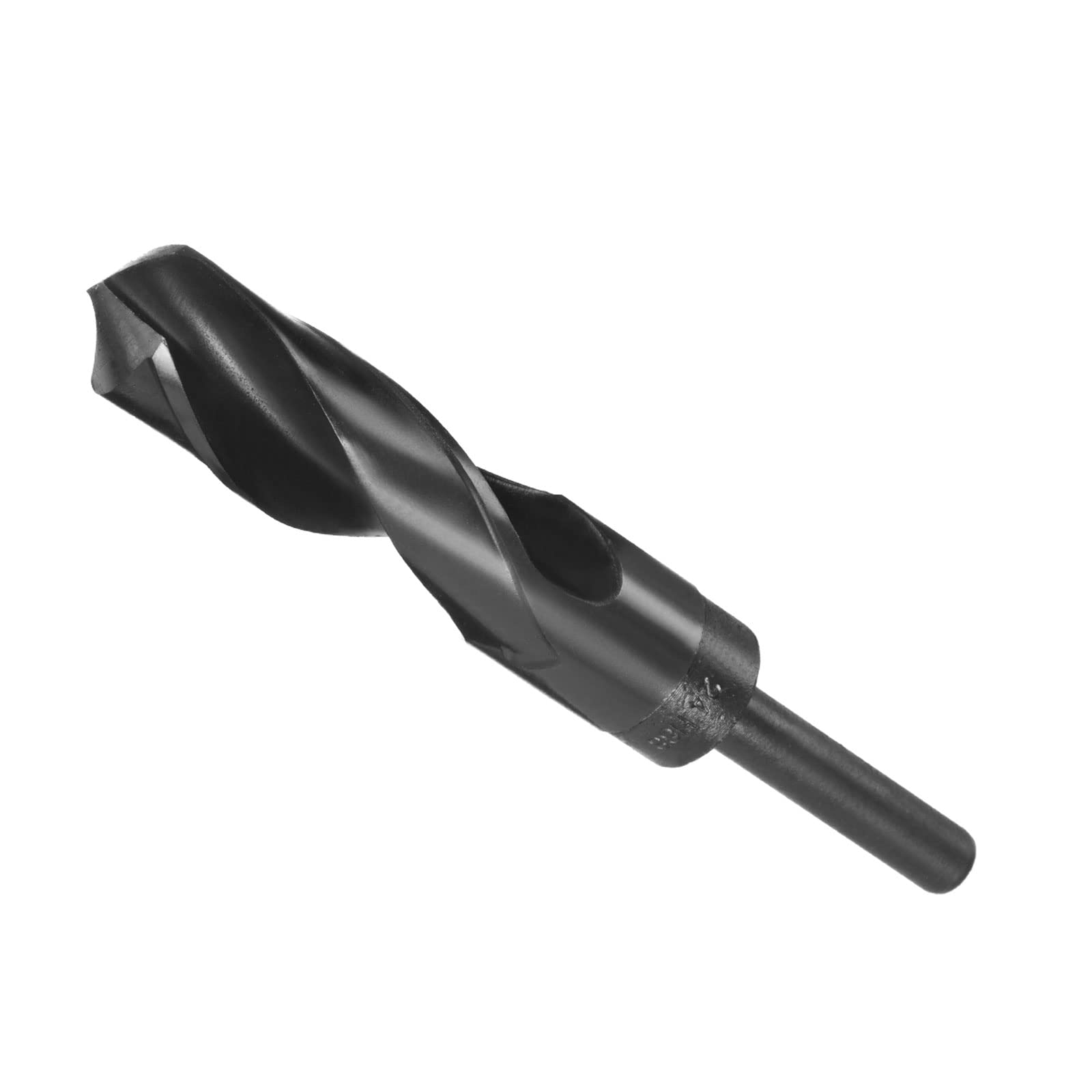 CoCud Reduced Shank Drill Bit, 24mm Cutting Edge 1/2" Shank, Nitride Coated High Speed Steel 9341 Twist Drill Bits - (Applications: for Stainless Steel Metal Wood)