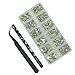 Queenme Upgrade 3800pcs Nail Crystals Flatback Rhinestones for Nails Mix Size 2mm-6mm AB Nail Art Decorations Round Glass Gems Stones for Shoes DIY Crafts, 7 Sizes With Wax Pen and Tweezers