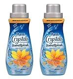 Purex Crystals In-Wash Fragrance Booster - ScentSplash - Fresh Spring Waters - Net Wt. 18 FL OZ (532 mL) Each - Pack of 2