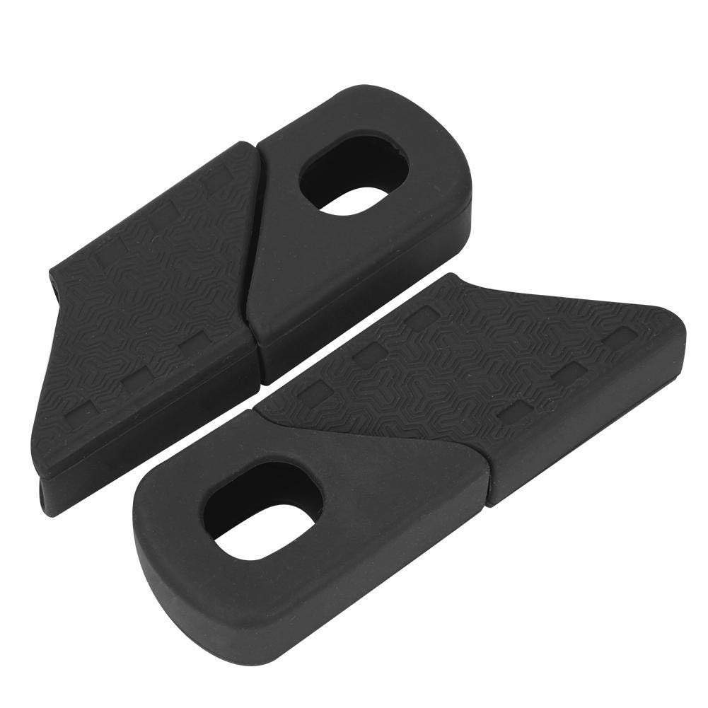 Vikye 4PCS Crank Protector, Silicone Sleeve Arm Boot Protector Bicycle Accessory for Most Kinds of Bicycles Cranks(black)