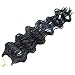 Wavy Senegalese Twist Crochet Braids Synthetic Kanekalon Crochet Hair Curly Twist Braiding Hair (18 Inch, 1B#,3packs)Elisha