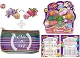 FlipaZoo - Flipzee 5 Inch Lavender Unicorn / Dragon and 7 Pack Bundle w/ Exclusive Flip-A-Zip Bag