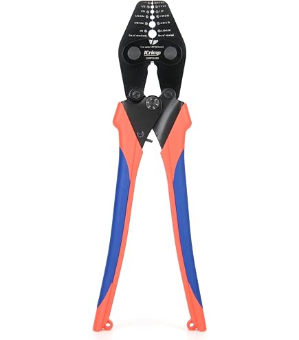Wire Rope Crimping Pliers | 24" Hand Swager Tool With 5 Cavities | For 1/16" To 3/16" Sleeves
