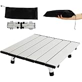TIYASTUN Small Camping Tables That Fold Up Lightweight Aluminium, Beach Tables for Sand Foldable, Camp Tables Portable Foldable, Portable Picnic Table for Outdoor, Camping, Picnic, Hiking, Backpacking