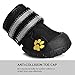 Petacc Dog Shoes Waterproof Dog Boots Anti-Slip Snow Boots Warm Paw Protector for Medium to Large Dogs Labrador Husky Shoes 4 Pcs in Size 5