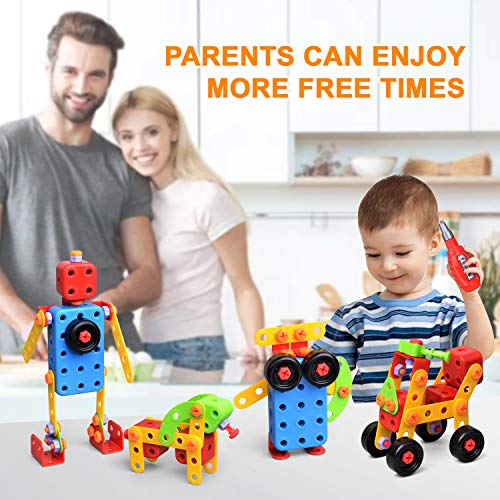 LUKAT STEM Building Toys for 3 4 5 6 Boys & Girls 288 Piece - Thumbnail 5