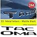 Auto safety for Toyota Tacoma 2016 2017 2018 2019 Tailgate 3D Metal Letters Insert with 3M Adhesive (Matte Black) (Not Decal Sticker)
