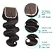 SIJIMEI Brazilian Body Wave With Closure 100% Unprocessed Virgin Human Hair Natural Color Weave Brazilian Virgin Hair Extensions 3 Bundles Body Wave And 4x4 Lace Closure(12 14 16 with10,Free Part)