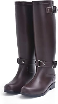 knee length rain boots