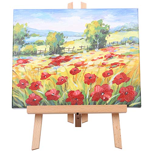 11" Tall Tabletop Easel - ATWORTH Small Wood Easel Painting Display Easel, Pack of 12
