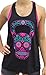 SoRock Kettlebell Sugar Skull Singlet Tank Top Large Black