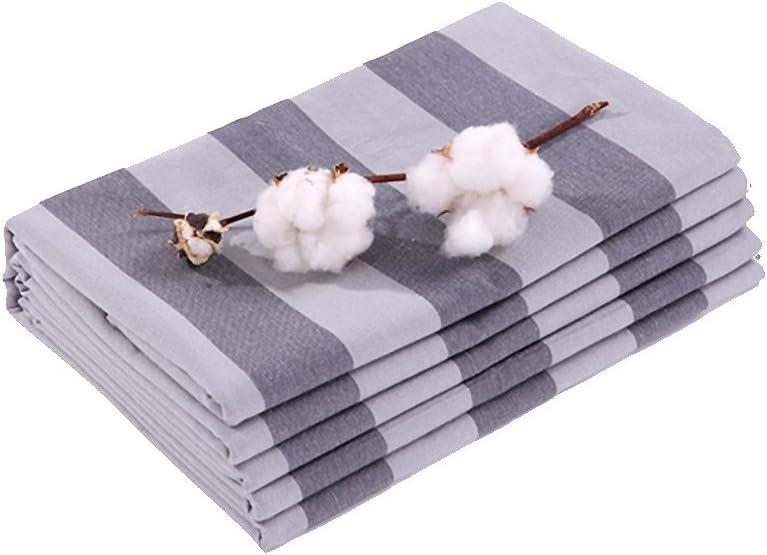 100% Cotton Bed Sheet, Coarse Cloth linens Tatami Sheets Bedclothes King Sheets California King Hypoallergenic Good air Permeability Sweat Absorption Cotton Sheets-S 200x230cm(79x91inch)