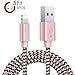 Zeuste 3Pcs 5Ft/1.5M Braided Cord USB Charging Compatible iPhone Cable Compatible iPhone X/8/7/7 plus/6s Plus/ 6 /SE/5s 5c 5, Pad Air/Mini / 4th Gen, Pod Nano/Touch