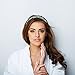 Frienda 5 Pieces Woman Elastic Rhinestone Beaded Headband Handmade Crystal Hair Bands Hair Accessories