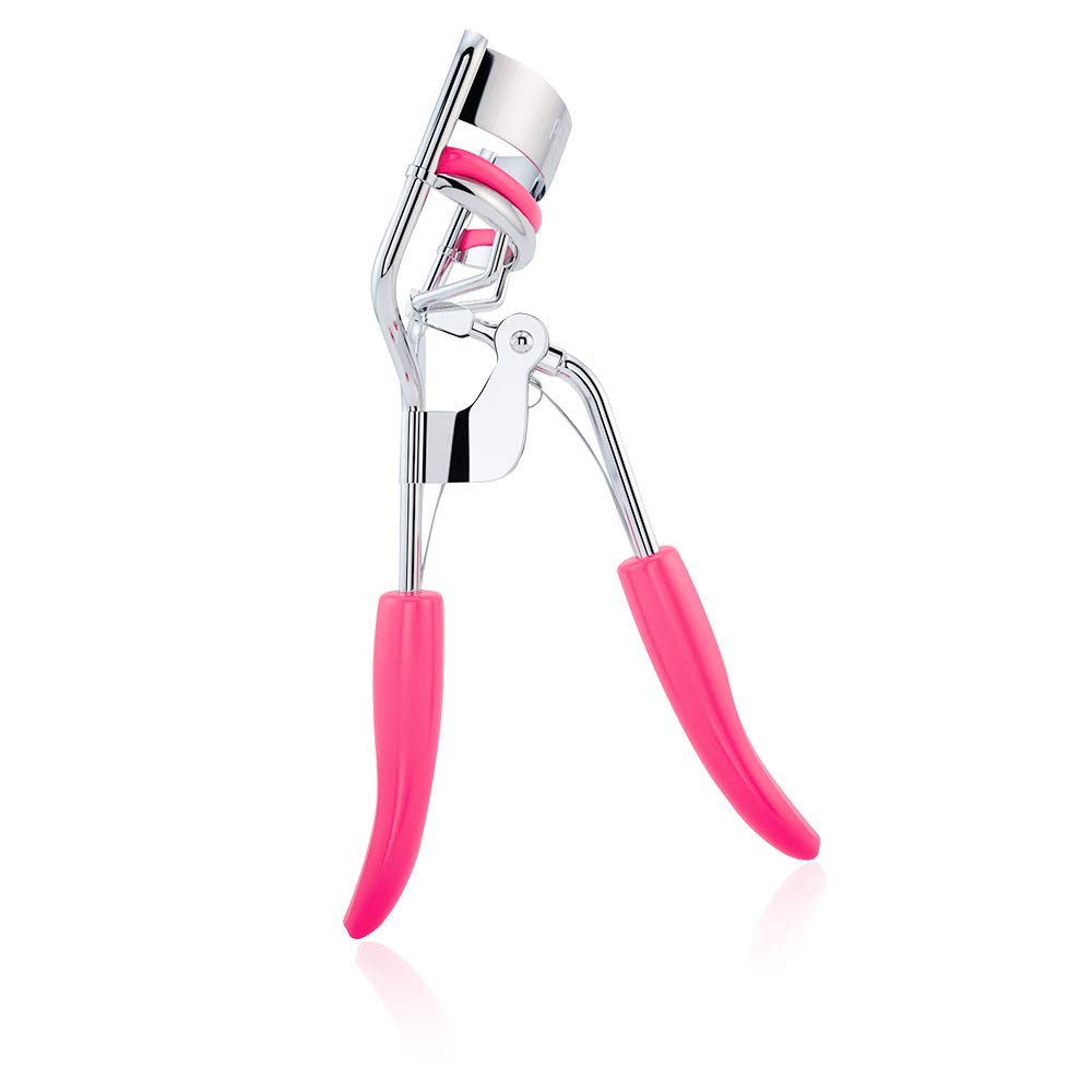 Silicone Eyelash Curler With Refill Pads & Satin Pouch Designed for No Pinching or Pulling and Perfect for Those With Straight Flat Lashes Wanting Dramatic Long Lasting Seamless Curls : Beauty