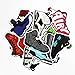 CHengQiSM Sneakers Stickers 100pcs Laptop Cool Not Repeating Sneakers Decals for Laptop,Cars,Motorcycle,Bicycle,Luggage,Graffiti,Skateboard Stickers Hippie Waterproof for Kids Adult Wall Decor