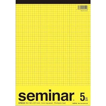 Amazon オキナ セミナーレポート５ミリ方眼罫ｂ５ 特殊罫ノート