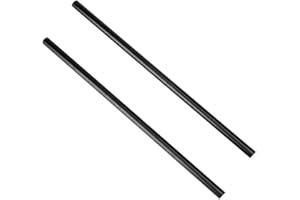 NICEYRIG 15mm Rod 16 Inch (40CM) Long for Shoulder Rig Rod Support System, Black Aluminum Alloy, Pack of 2-171