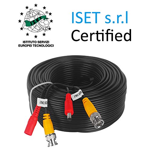 Jennov 4-Pack 100ft BNC Video Power Cables Wire Cord for Surveillance CCTV Security DVR Camera System with Connectors(Included 2X BNC to RCA connectors with Each Cable)