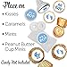 It's a Boy Baby Shower Kisses Candy Stickers, Blue Chocolate Drops Labels - 180 Count