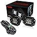 Automotive Heavy Duty LED Work Lights (Wiring + 2pcs 12W Spot Beam[Flush Mount])
