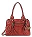 Scarleton Vintage Purses for Women, Top Handle Satchel Bag, Multi Pocket Crossbody Bags for Women, Shoulder Bag Tote, H106810 - Red