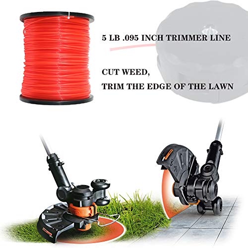 Convit .095 Trimmer Line Commercial String Trimmer Line 5lb Weed Eater